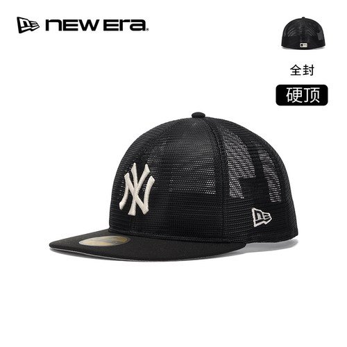 NEW ERA纽亦华26新品MLB网眼透气遮阳平檐棒球帽男女硬顶NE5950