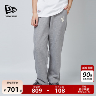 休闲加绒运动男女保暖百搭 MLB直筒长裤 New Era纽亦华2025秋冬新款