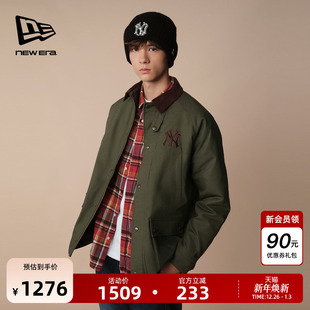 MLB美式 新款 教练夹克巴恩风帆布夹棉外套 Era纽亦华2025冬季 New