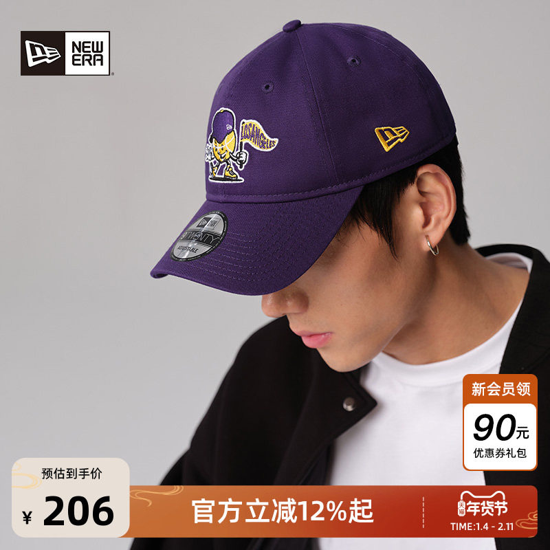 New Era纽亦华秋季新款NBA卡通刺绣棒球帽男女弯檐遮阳920鸭舌帽,服饰配件/皮带/帽子/围巾,帽子,淘宝优惠券,粉丝福利购,淘宝优惠卷