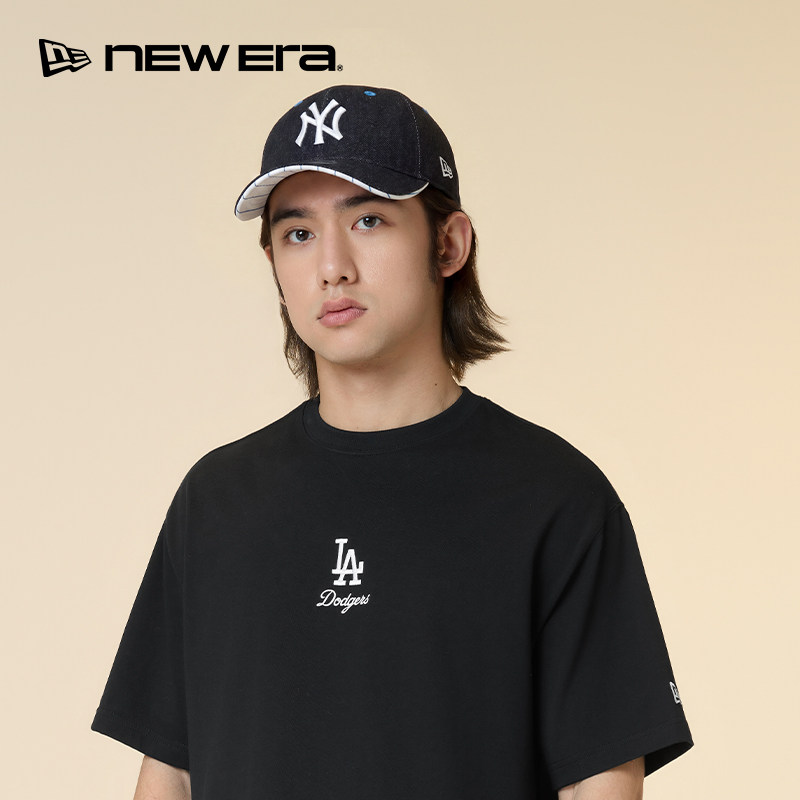 New Era X GOODBAI X MLB联名棒球帽子复古撞色弯檐软顶男女NE920