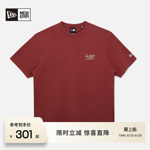 NewEra纽亦华美式印花T恤情侣
