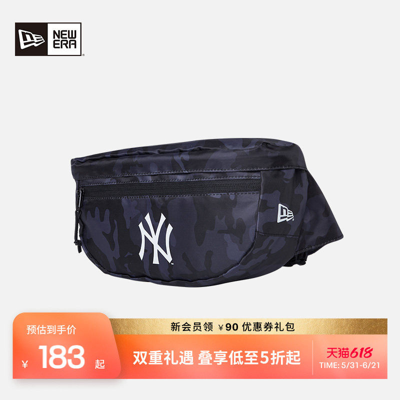 New Era纽亦华春夏MLB腰包男女迷彩满印包运动休闲斜跨潮流