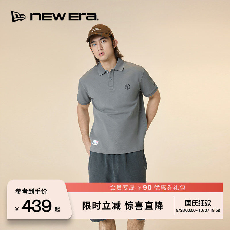 NEW ERA纽亦华26新品街头复古系列100%棉宽松运动时尚短裤男士NE