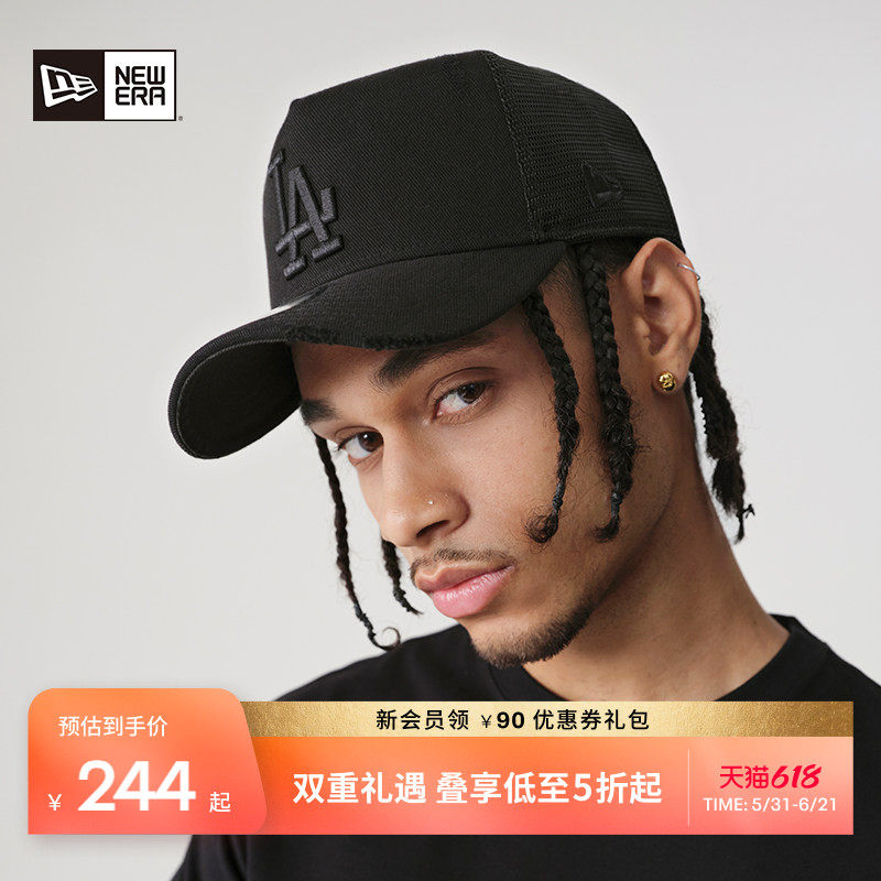 New Era纽亦华春夏MLB网眼棒球帽硬顶LA高顶街头NE940