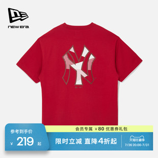 New Era纽亦华【白敬亭同款】26新品MLB短袖T恤运动NY圆领男女
