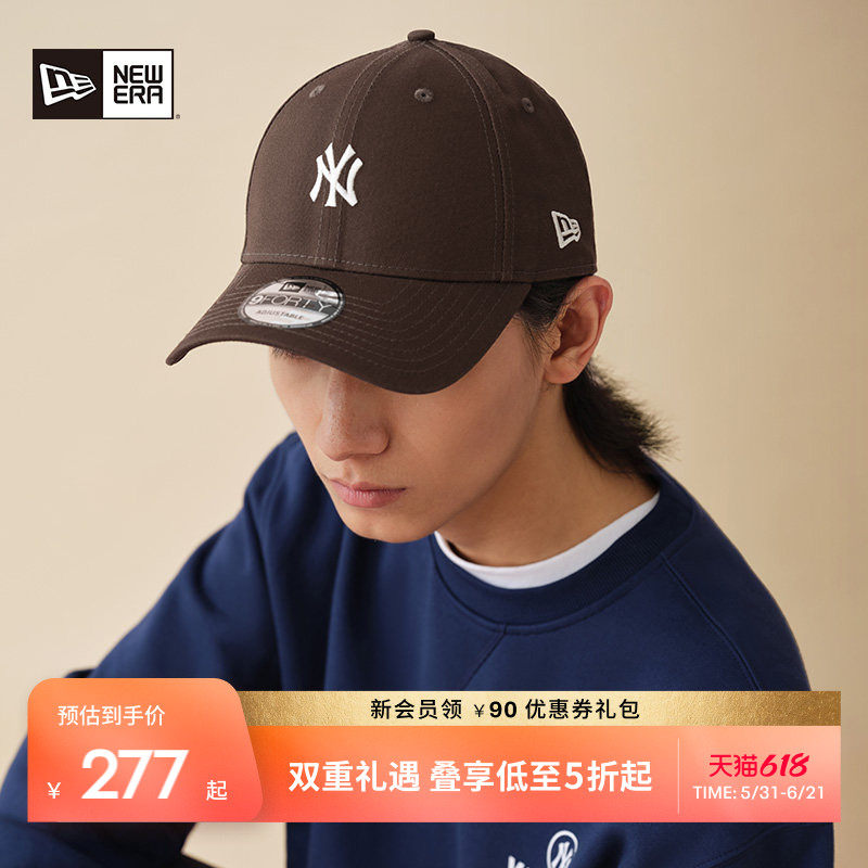New Era纽亦华MLB棒球帽复古NY刺绣硬顶弯檐帽NE940太阳帽