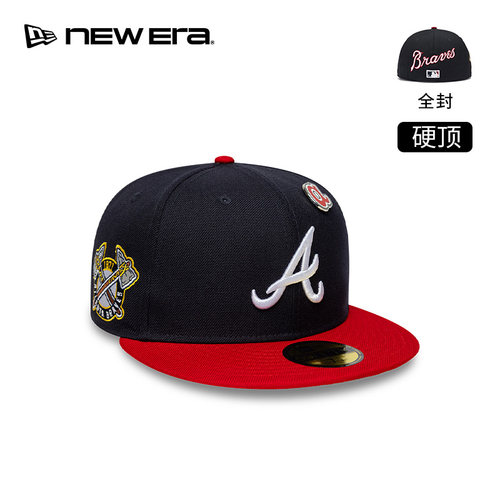 NEW ERA纽亦华26新品MLB勇士/光芒队复古平檐帽男女硬顶NE5950