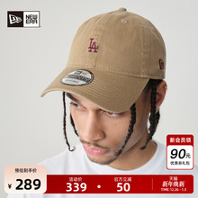 New Era纽亦华秋冬新款MLB棒球帽子NY刺绣时尚简约鸭舌帽男女软顶