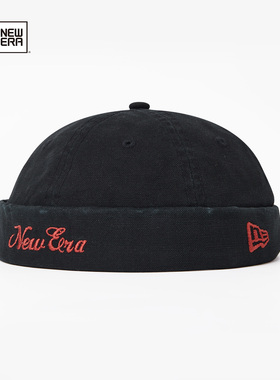 New Era纽亦华2025秋季新款街头牛仔做旧瓜皮帽男女复古地主帽子