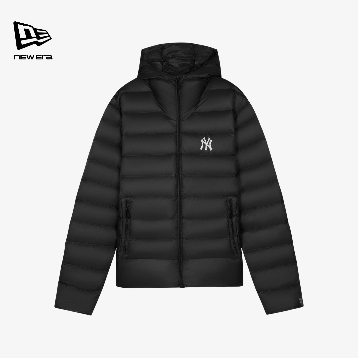 NEW ERA纽亦华26新品MLB轻量保暖简约连帽排骨羽绒服男女NE
