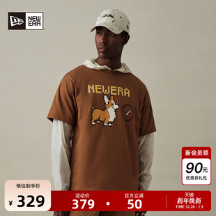 宠物短袖 New 数码 新款 T恤透气简约卡通印花宽松情侣 Era纽亦华秋季