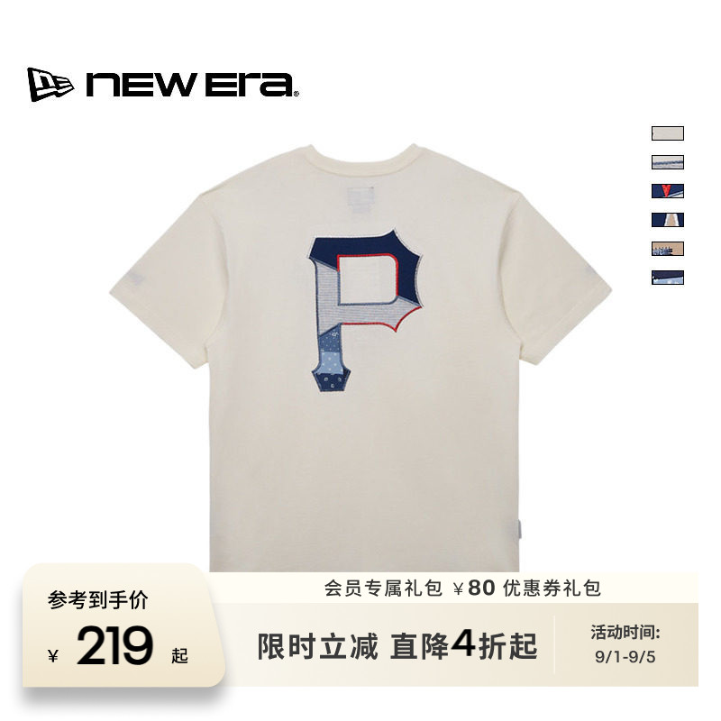 NewEra纽亦华纯棉情侣短袖T恤图片