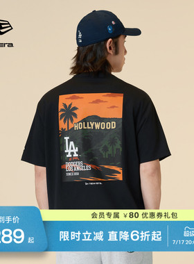 New Era纽亦华2026春季新款MLB短袖T恤好莱坞街景印花上衣潮流