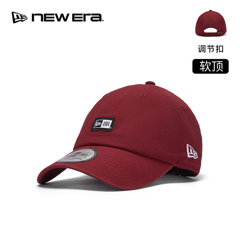NEW ERA纽亦华26新品水洗复古百搭遮阳弯檐棒球帽男女同款软顶NE