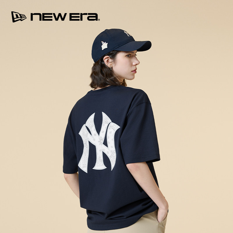 New Era纽亦华春夏MLB系列T恤简约百搭男女