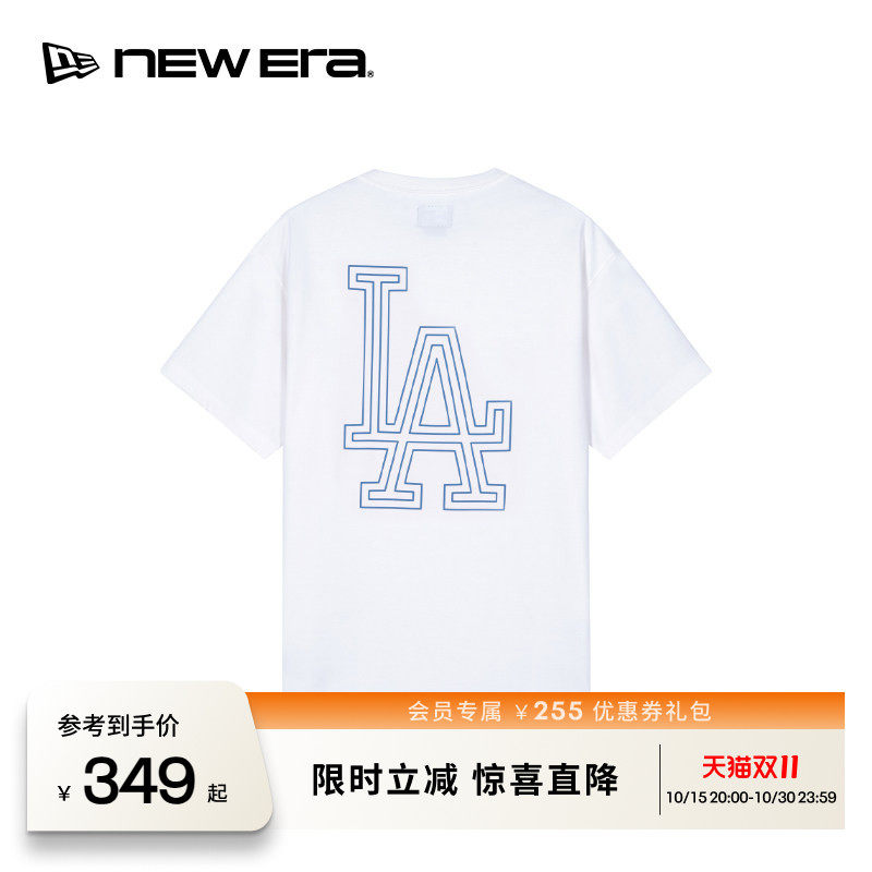 NEW ERA纽亦华26新品MLB城际型格宽松运动短袖T恤男女同款NE