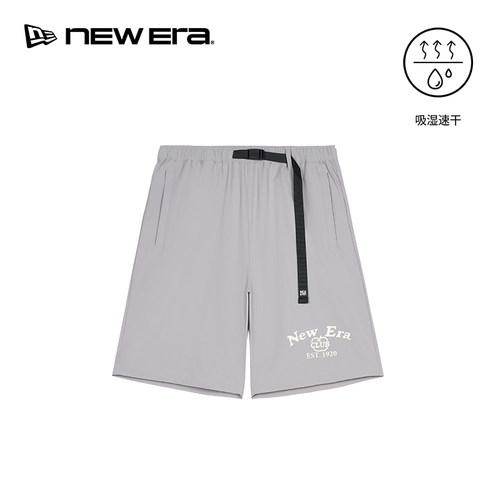 NEW ERA纽亦华26新品梭织短裤吸湿速干户外机能运动风男士NE
