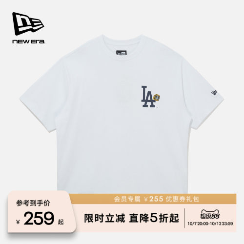 NEW ERA纽亦华2026新款MLB纪念戒指印花上衣宽松短袖T恤NE