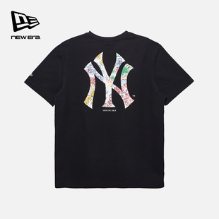MLB腰果花印花运动短袖 新款 T恤NY宽松男女圆领 Era纽亦华秋季 New