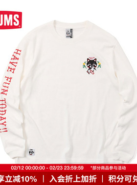 CHUMS洽洽鸟BSC联名户外运动卫衣潮牌长袖T恤男女套头衫CH01-2003