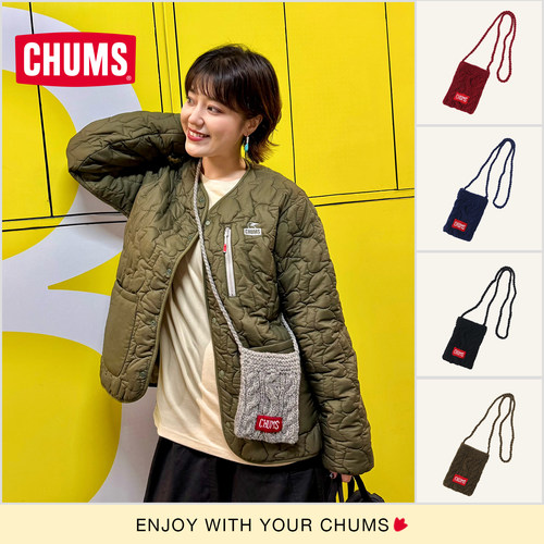 CHUMS洽洽鸟户外休闲羊毛单肩包