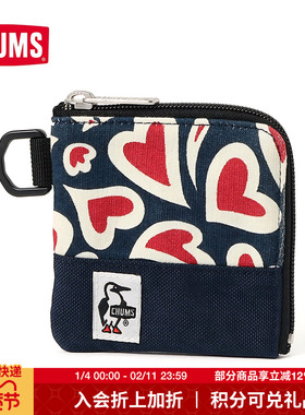 CHUMS洽洽鸟零钱包精致钱夹学生卡包短款零钱袋男女款CH60-3613
