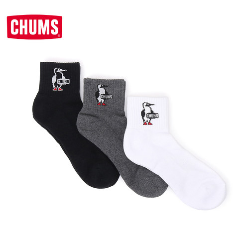 CHUMS洽洽鸟户外低帮袜子3双装