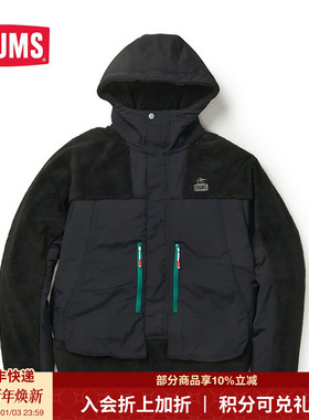 CHUMS洽洽鸟户外运动抓绒衣休闲宽松秋冬外套棉服男女款CH04-1359