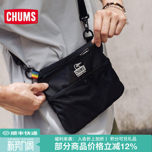 CHUMS洽洽鸟户外露营斜挎包休闲百搭单肩包运动通勤男包CH60 3752