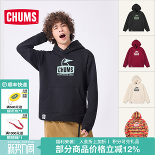 1520 CH00 CHUMS洽洽鸟户外运动休闲连帽卫衣加绒套头帽衫 男女新款