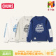 CHUMS洽洽鸟户外运动休闲长袖 1411 T恤宇宙主题儿童印花卫衣CH21
