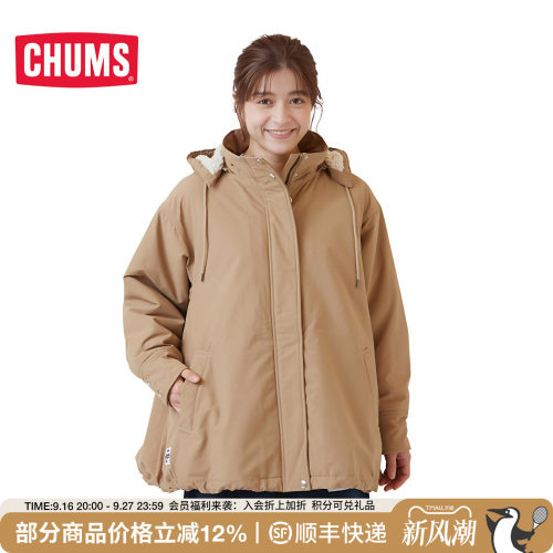 CHUMS洽洽鸟夹克冲锋上衣夹克女