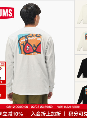 CHUMS洽洽鸟户外休闲卫衣长袖艺术家联名男女25春秋新款CH01-2635