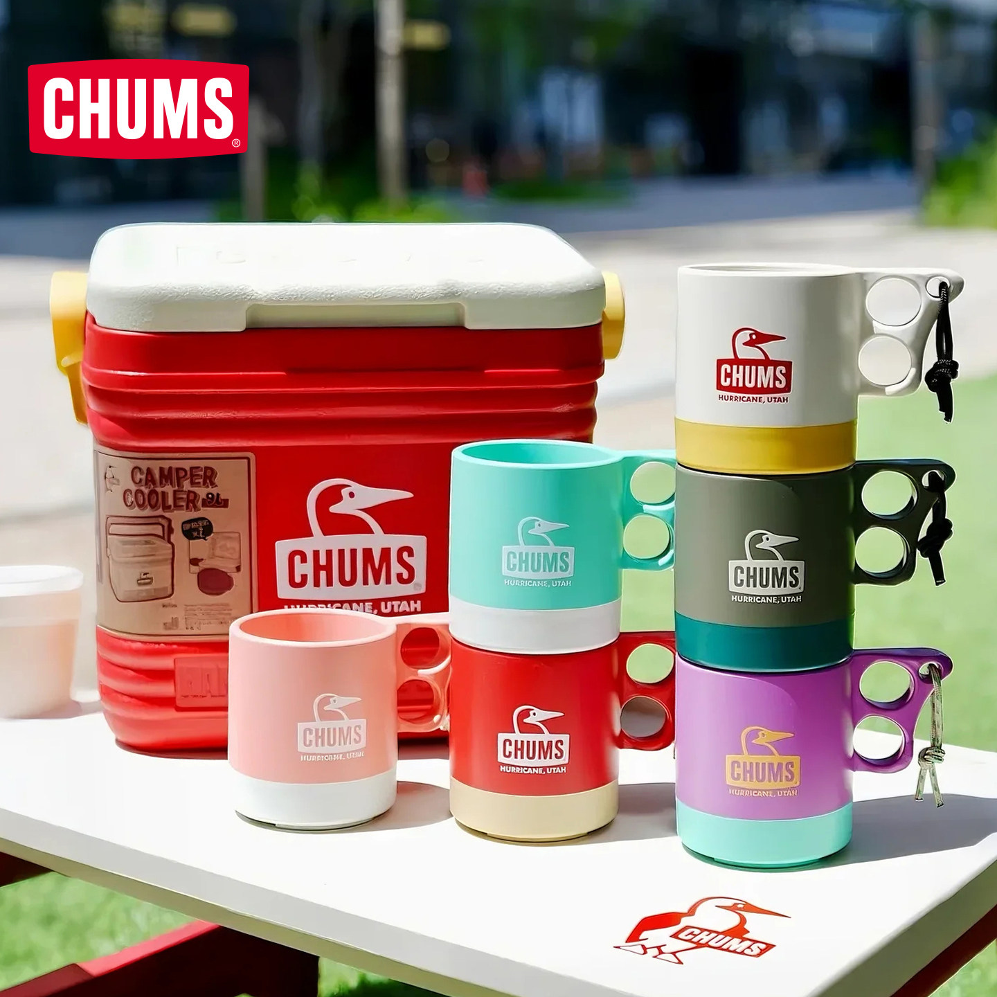 CHUMS洽洽鸟户外露营马克杯早餐杯喝水家用好看情侣水杯CH62-1244