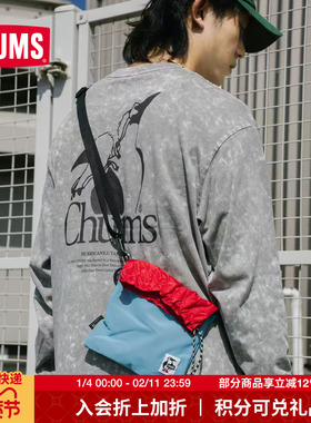 CHUMS洽洽鸟户外休闲单肩包轻便收口设计旅行网包CH60-2848