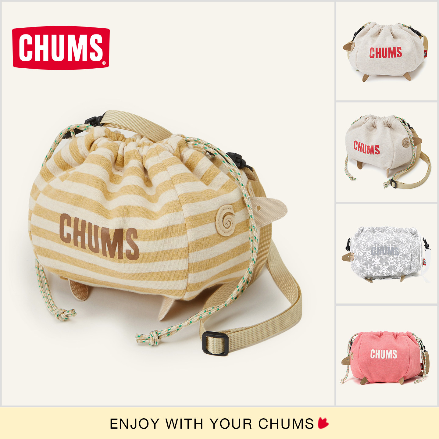 CHUMS小羊包迷你束口包新款图片