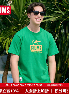 CHUMS洽洽鸟夏季新款短袖t恤男女同款圆领情侣半袖上衣CH01-2278
