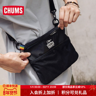 CHUMS洽洽鸟户外露营斜挎包休闲百搭单肩包运动通勤男包CH60-3752
