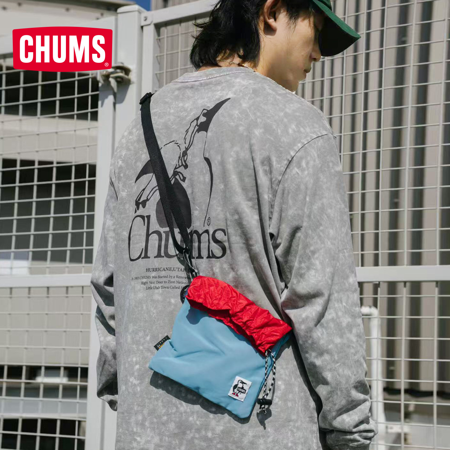 CHUMS洽洽鸟户外休闲单肩包图片
