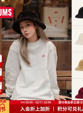 CHUMS洽洽鸟户外休闲渔夫帽保暖百搭抓绒帽男女冬季新款CH05-1451