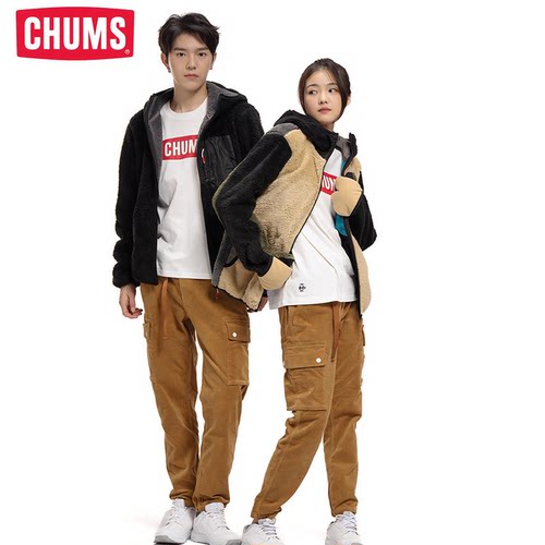 CHUMS洽洽鸟户外抓绒外套