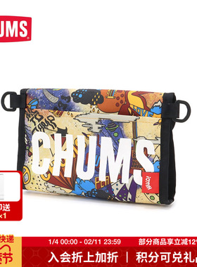 CHUMS洽洽鸟潮牌户外轻便透明洗漱包单肩包(不含肩带)CH60-3293