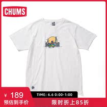CHUMS/洽洽鸟 FA2LO联名款 男女款短袖T恤建筑系列图案 CH01-1722