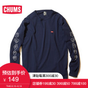 CHUMS/洽洽鸟 19春夏新品男款休闲棉质舒适长袖T恤  CH01-1496