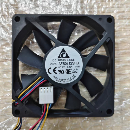 台达 AFB0812SHB 8015 8CM 12V 0.40A 80*80*15mm 4线PWM散热风扇