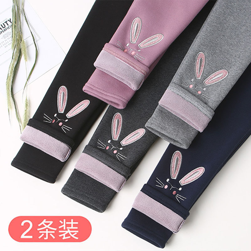 女童打底裤加绒秋冬季薄绒外穿洋气一体绒宝宝裤子加厚中小童长裤,童装/婴儿装/亲子装,裤子,淘宝优惠券,粉丝福利购,淘宝优惠卷