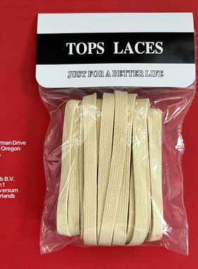 AJ1闪电倒钩适用藤原浩匡式原装打蜡鞋带dunk米白色油蜡做旧复古