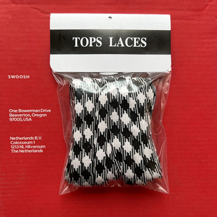 适用于dunk黑白条纹格子Nike耐克Black Suede匡式原装low低帮鞋带