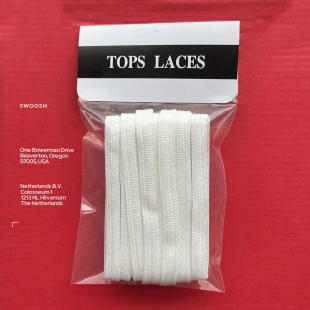 适用于空军一号10mm毫米耐克nike匡式原装双层1cm厘米鞋带白色